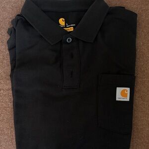 Carhartt Black Polo with Pocket
